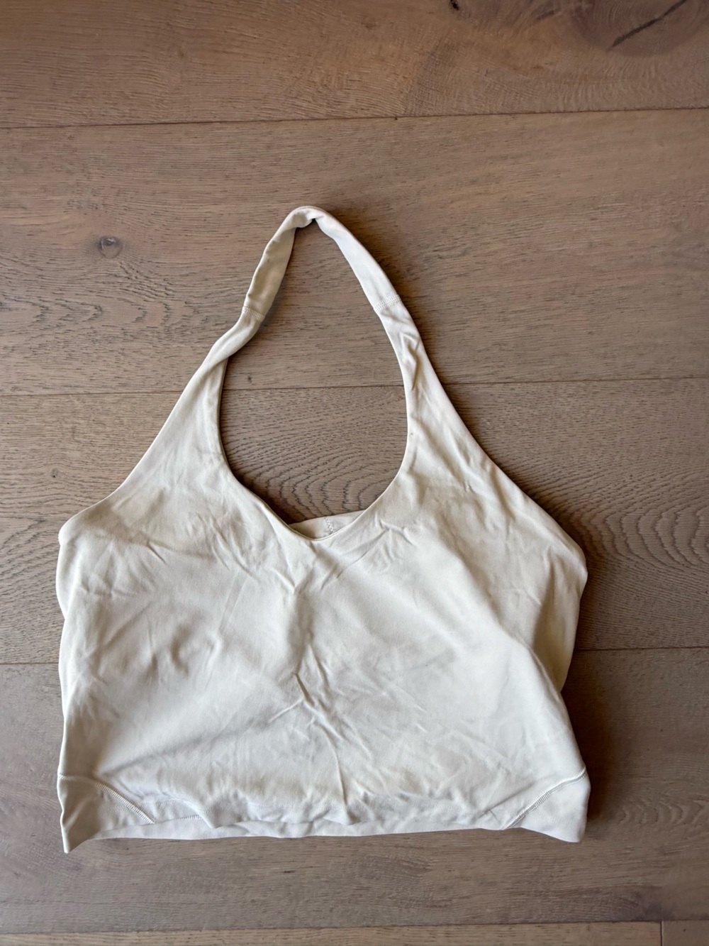 lululemon athletica Ivory halter Sports Bra Tank